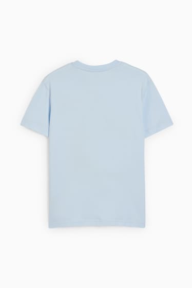 Children Boys - Basketball - short sleeve T-shirt - light blue
