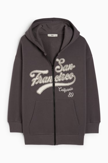 Children - San Francisco - zip-through hoodie - dark gray