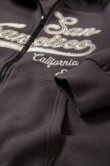 Children - San Francisco - zip-through hoodie - dark gray