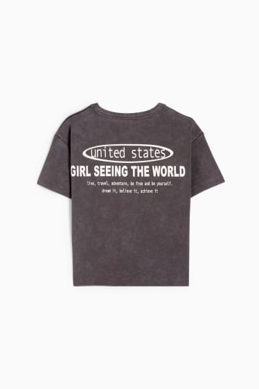 Kinderen - T-shirt - grijs