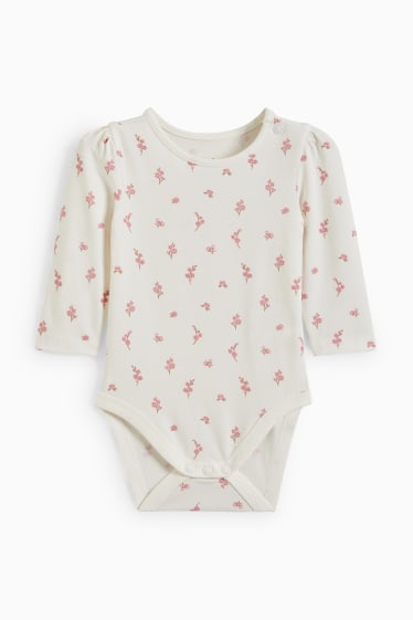 Babys - Baby-Outfit - 2 teilig - geblümt - pink