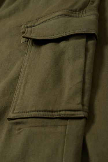 Uomo - Pantaloni cargo - Tapered Fit - verde scuro