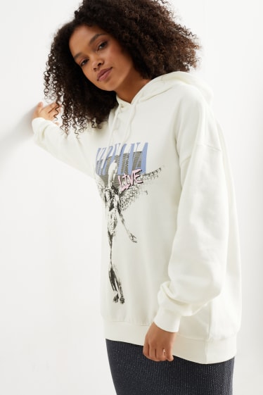 Damen - CLOCKHOUSE - Hoodie - Nirvana - cremeweiss