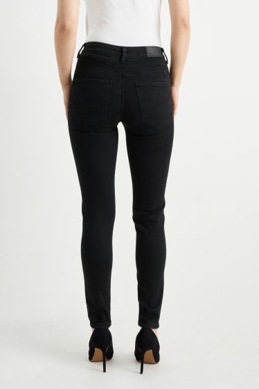 Dames - Skinny jeans - mid waist - shaping jeans - LYCRA® - zwart