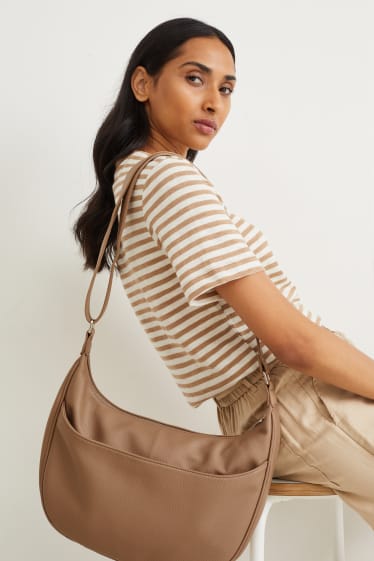 Femmes - Sac à bandoulière - synthétique - beige