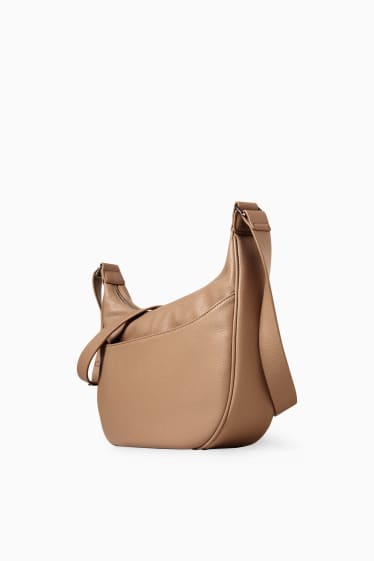 Femmes - Sac à bandoulière - synthétique - beige