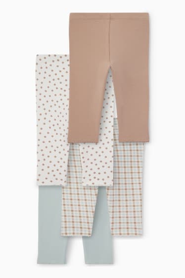 Baby: meisjes - Set van 4 - haasjes - baby-thermolegging - mintgroen