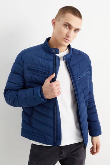 Men - Quilted jacket - dark blue