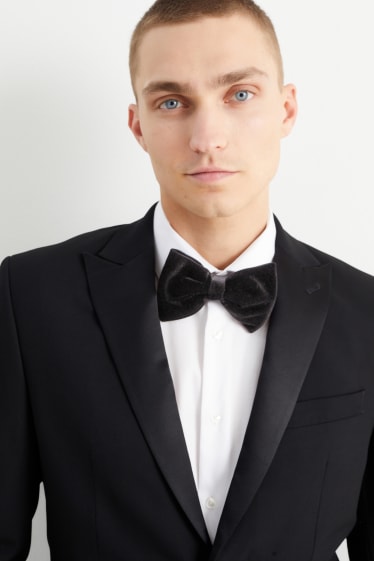 Hommes - Nœud papillon velours - noir
