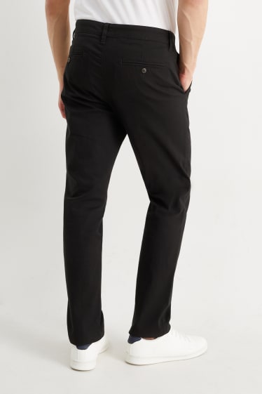Uomo - Pantaloni chino - regular fit - nero
