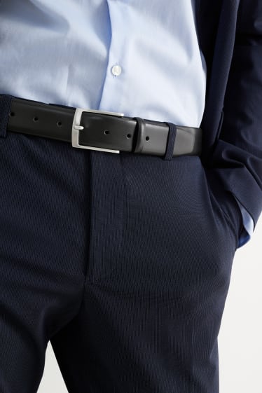 Hommes - Ceinture en cuir - noir