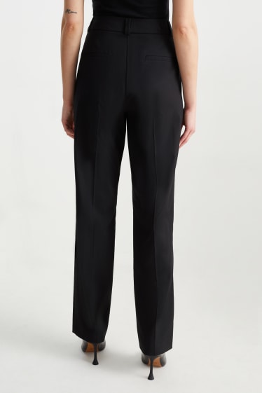Mujer - Pantalón de oficina - regular fit - negro