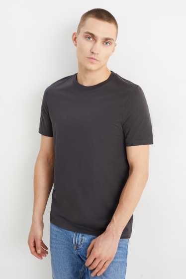 Uomo - T-shirt - grigio scuro