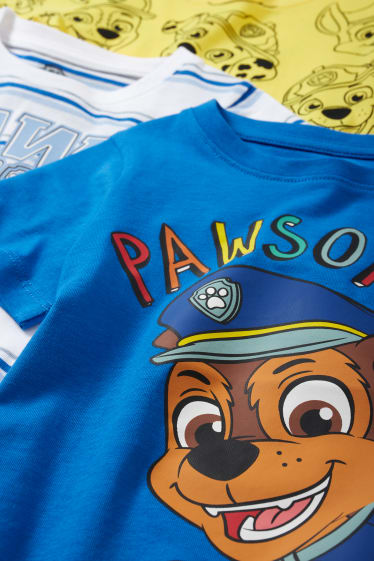 Niños - Pack de 3 - La Patrulla Canina - camisetas de manga corta - azul