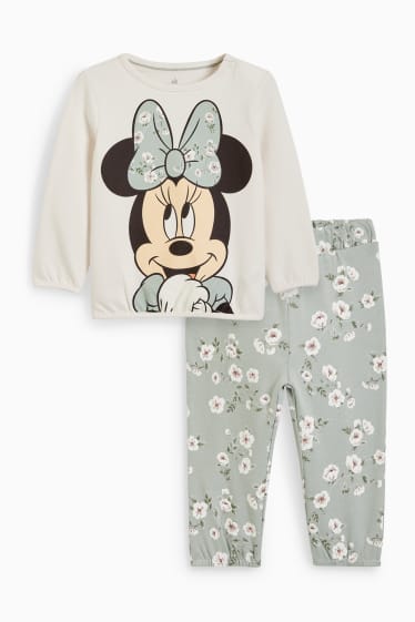 Miminka - Minnie Mouse - outfit pro miminka - 2dílný - světle zelená