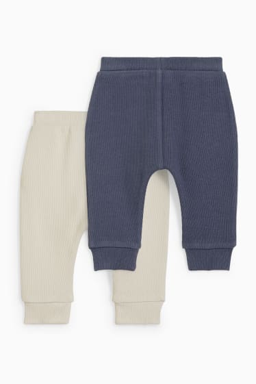 Bebeluși - Multipack 2 perechi - pantaloni bebeluși - alb-crem
