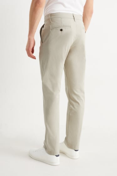 Hommes - Chino - regular fit - couleur sable
