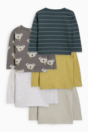 Neonati - Confezione da 5 - koala - maglia a maniche lunghe per bebè - grigio