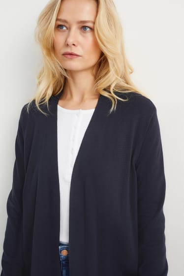 Donna - Cardigan basic - blu scuro