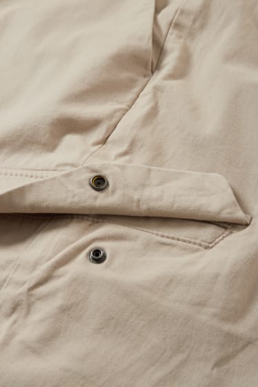 Hommes - Pantalon cargo - regular fit - beige