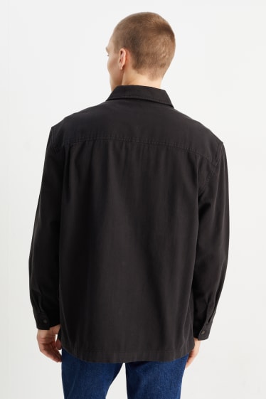 Heren - Overhemd - regular fit - Kent - zwart