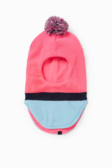 Enfants filles - Bonnet de ski - rose fluo