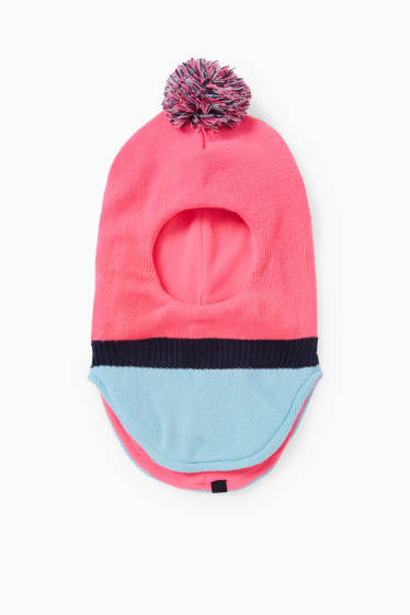 Enfants - Bonnet de ski - rose fluo