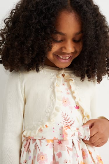 Children - Knitted bolero - cremewhite