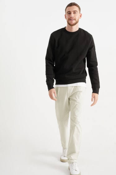 Heren - Chino - tapered fit - Flex - crème wit