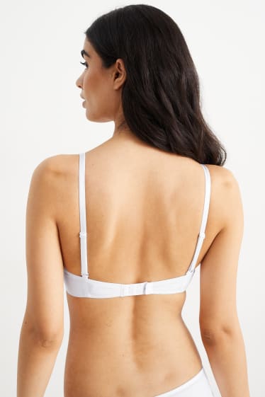 Mujer - Pack de 2 - sujetadores sin aros - con relleno - LYCRA® - blanco