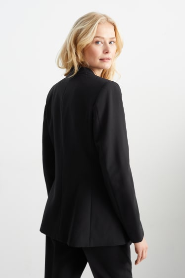 Dames - Business-blazer - getailleerd - zwart