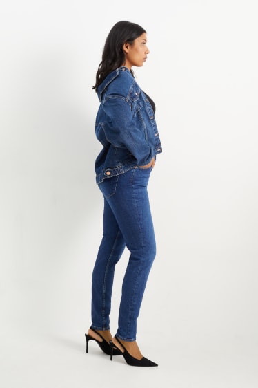 Femmes - Skinny jean - high waist - jean bleu