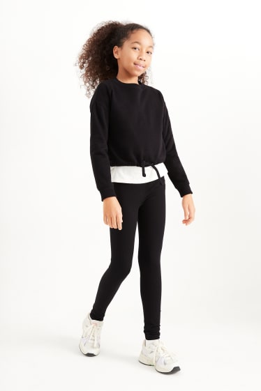 Kinder Mädchen - Multipack 3er - Leggings - schwarz