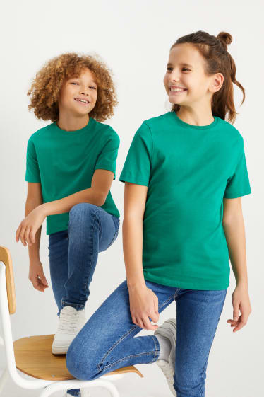 Dětské - Tričko s krátkým rukávem - genderově neutrální - zelená
