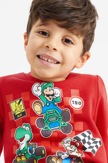 Kinderen: jongens - Mario Kart - sweatshirt - rood