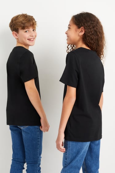 Kinder Jungen - Kurzarmshirt - genderneutral - schwarz