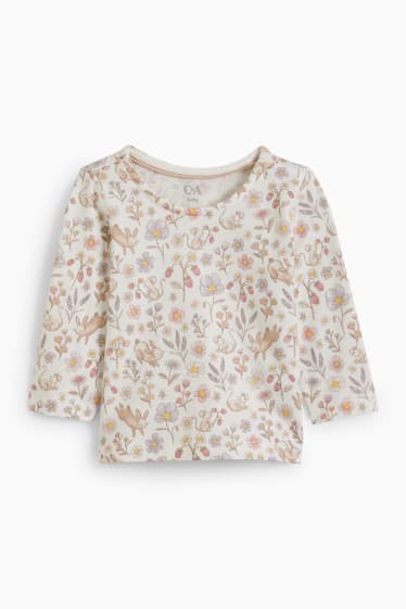 Baby: meisjes - Babyoutfit - 3-delig - beige