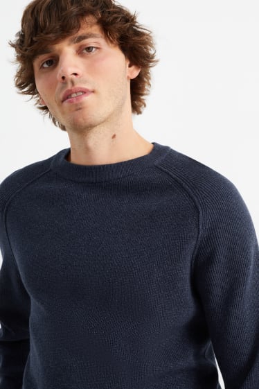 Herren - Pullover - dunkelblau