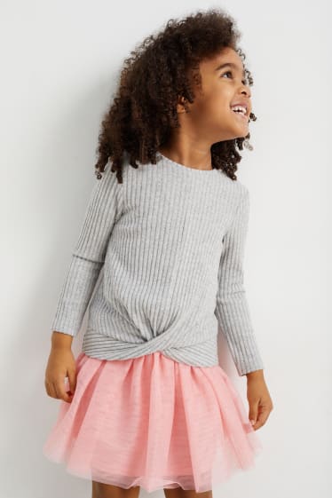 Bambine - Maglia a maniche lunghe - grigio chiaro