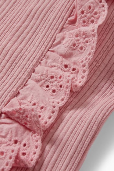 Miminka - Tričko s dlouhým rukávem pro miminka - růžová