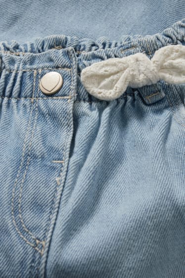 Baby Mädchen - Baby-Jeans - helljeansblau