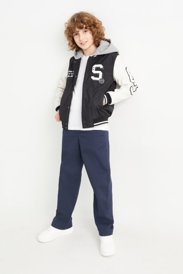 Kinder Jungen - Stoffhose - dunkelblau