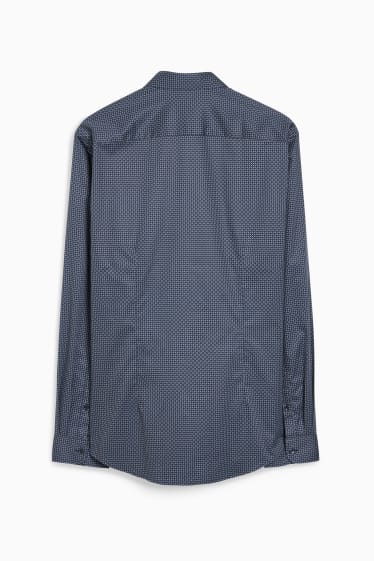 Herren - Businesshemd - Slim Fit - Kent - bügelleicht - dunkelblau