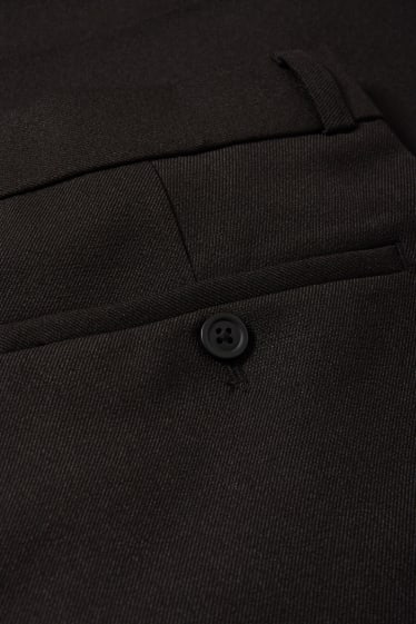 Hombre - Pantalón de traje - regular fit - negro