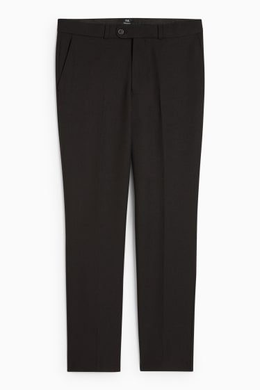 Hombre - Pantalón de traje - regular fit - negro