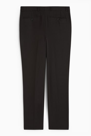 Hombre - Pantalón de traje - regular fit - negro