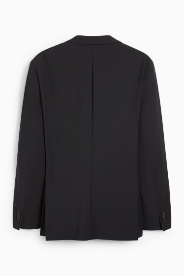 Bărbați - Sacou modular - regular fit - Flex - amestec de lână virgină - negru