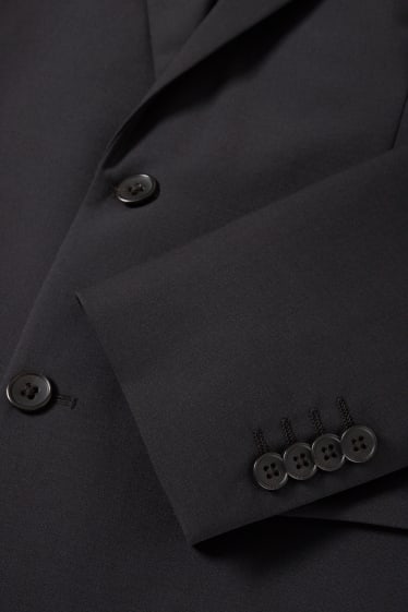 Men - Mix-and-match tailored jacket - regular fit - flex - new wool blend - black