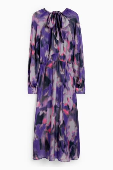 Women - Fit & flare dress - patterned - violet