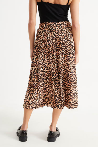 Women - Skirt - patterned - brown